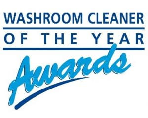 The logo of Washroom Cleaner of the Year Awards - blue text on a white background.