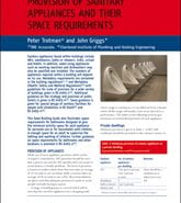 Front cover of Provision of sanitary appliances and their space requirements guide.
