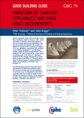 Front cover of Provision of sanitary appliances and their space requirements guide.